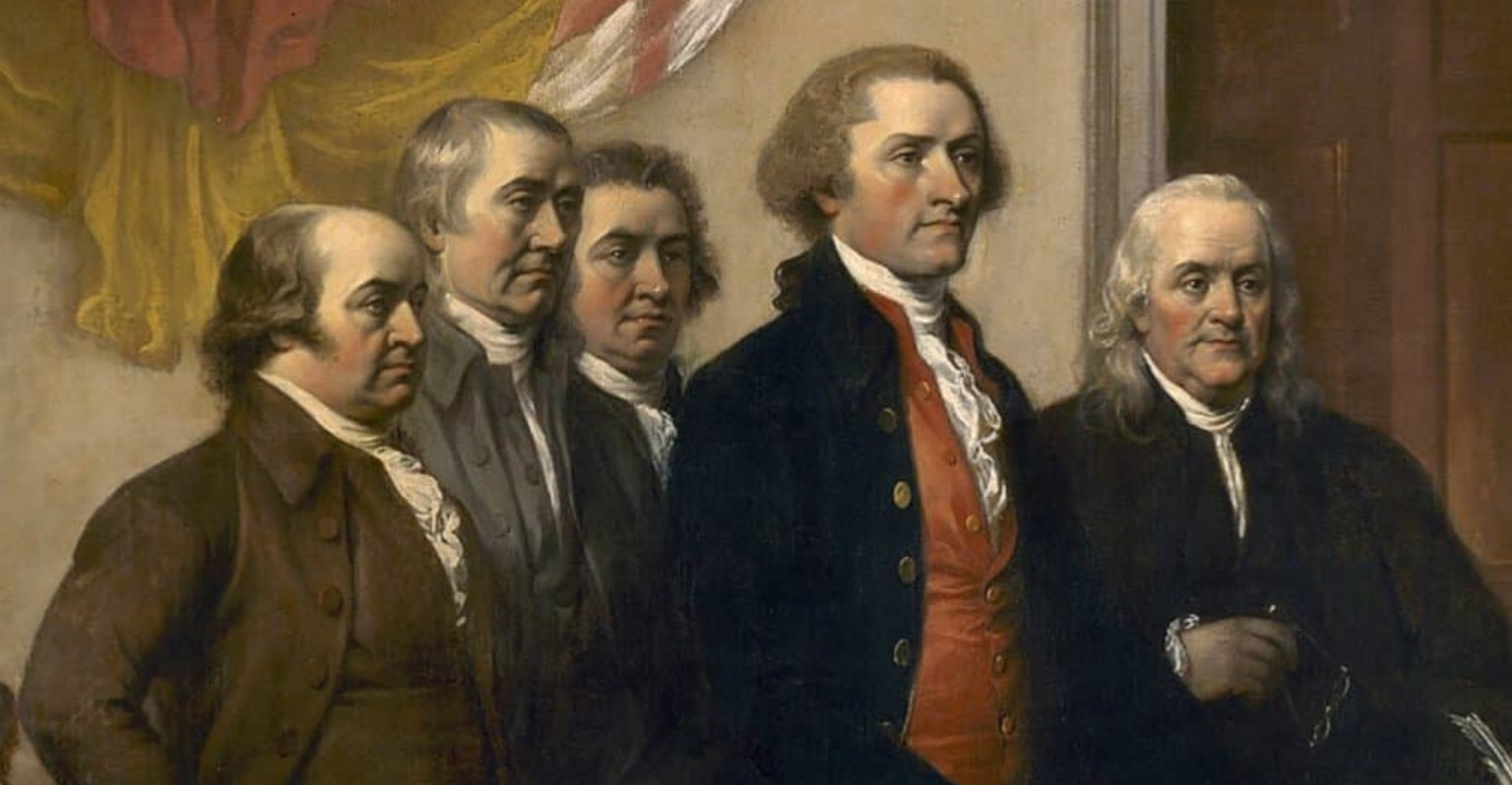 jefferson, adams, franklin, Sherman, Livingston