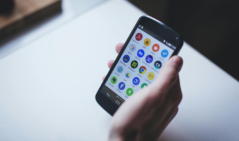Smartphone mobile phone app screen