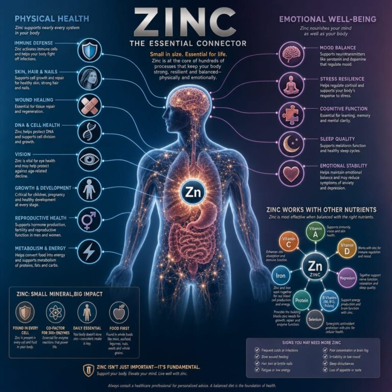 Zinc supplement graphic (AI generated)