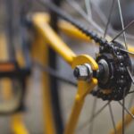 Bike - rear tire sprocket and chain