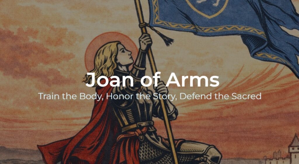 Joan of arms website hero image