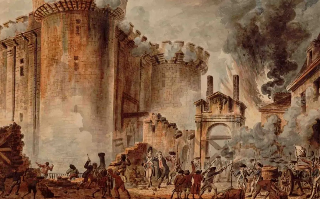 Painting, The Storming Of The Bastille by Jean-Baptiste Lallemand