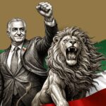 Reza Pahlavi and persian lion