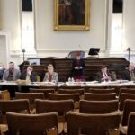 NH House Committee meetingin the House chamber -