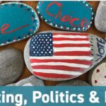 Merrimack Dems painting rocks