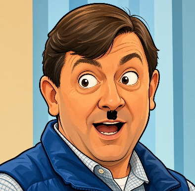 Troy jackson with hitler mustahce added