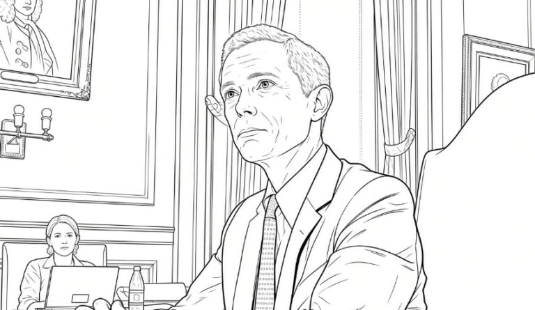 line drawing AG Gordon MacDonald EC chamber - Grok AI