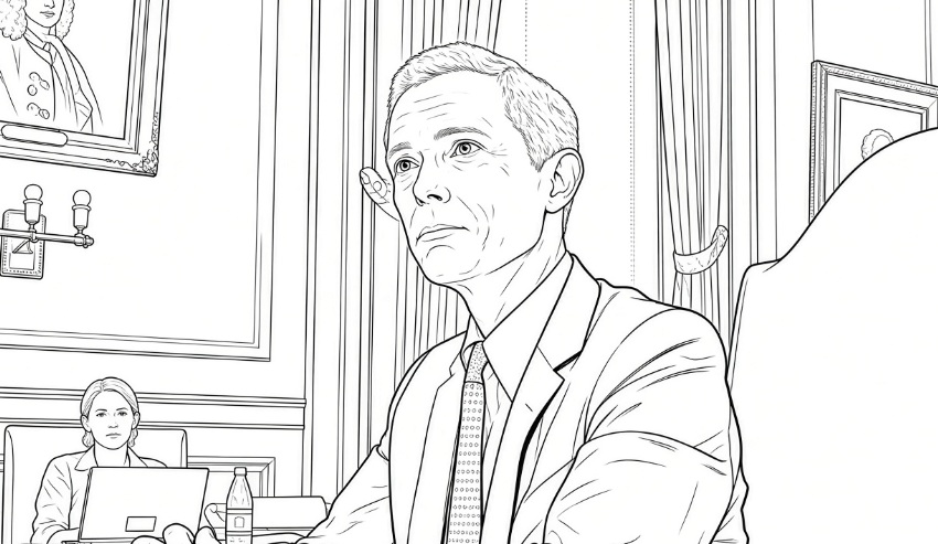 line drawing AG Gordon MacDonald EC chamber - Grok AI