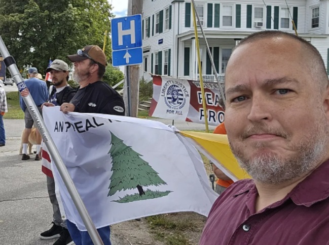 Mike Belcher flag wave