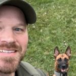 David Chris Maland and his K9